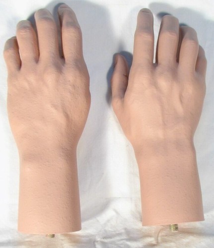 Pair male hands life size - hands,
